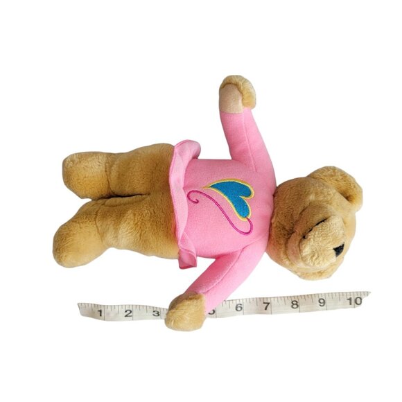 Hallmark Kiss Kiss Bears 10 inch Plush Hold Hands Hearts Valentines Day Lot of 2 - Picture 5 of 9